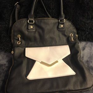 Steve Madden Black and White Work Bag